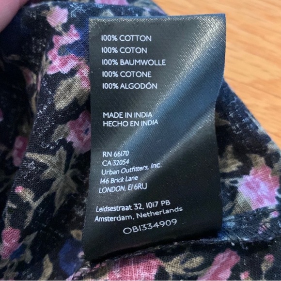 Women’s Free People Meant to Be Blouse in Black Combo - Picture 9 of 11